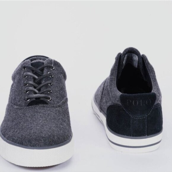 POLO RALPH LAUREN | Flannel suede Sneakers Gray Mens Sz 11 - Picture 1 of 6